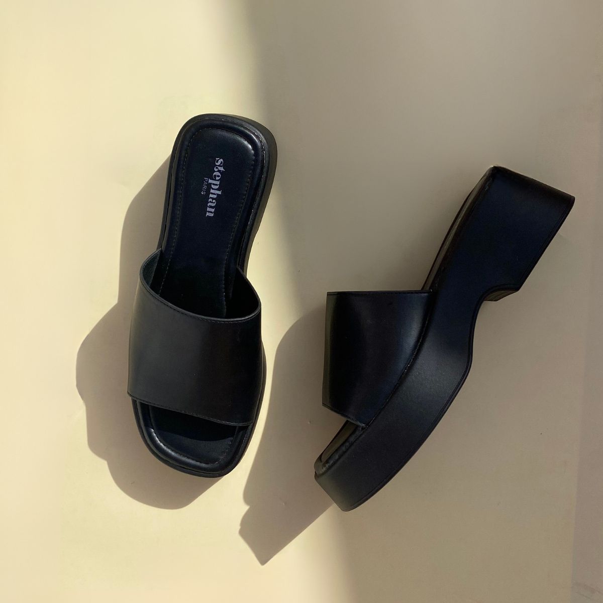 Sandales plateforme - Noir