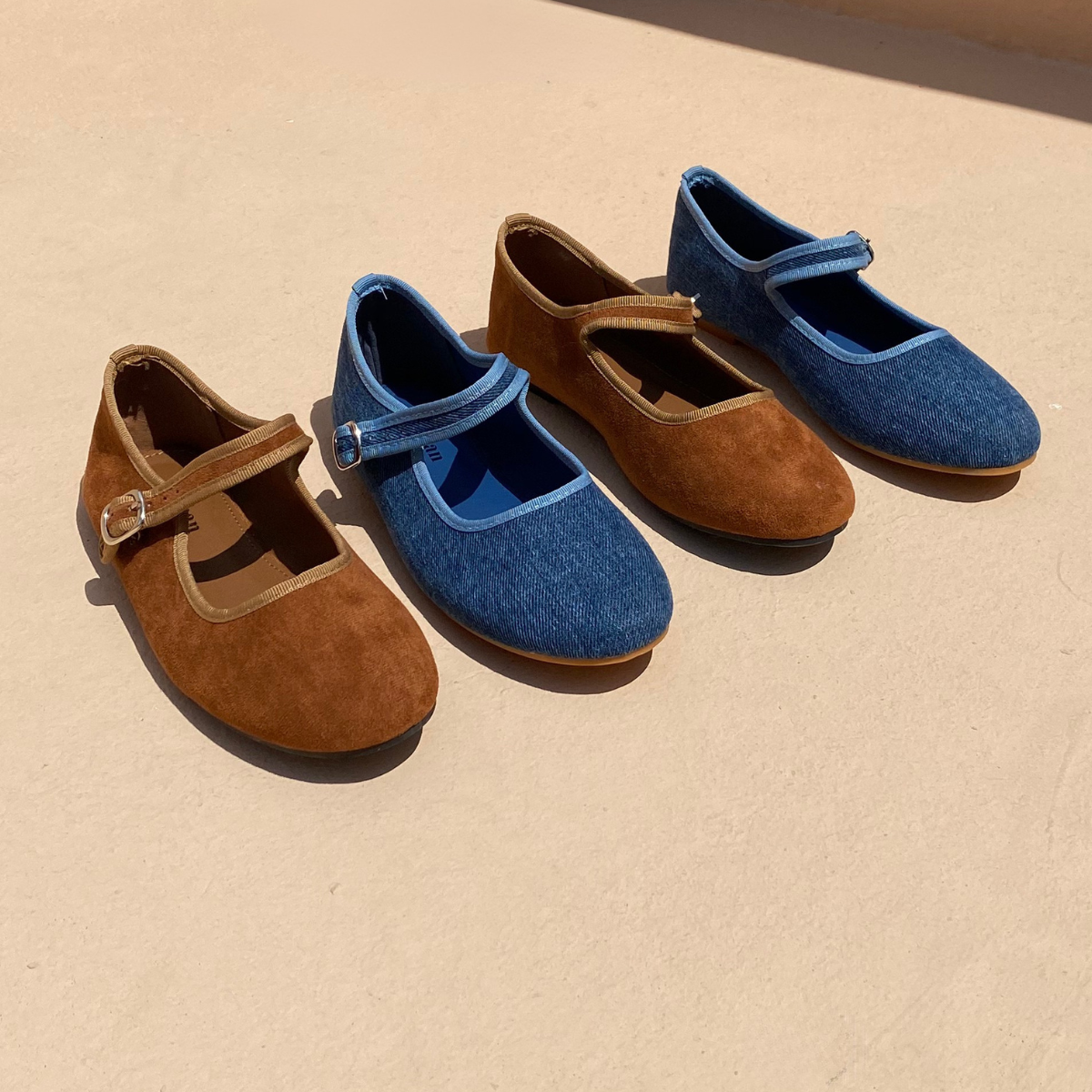 Ballerines en jean - Bleu Jeans