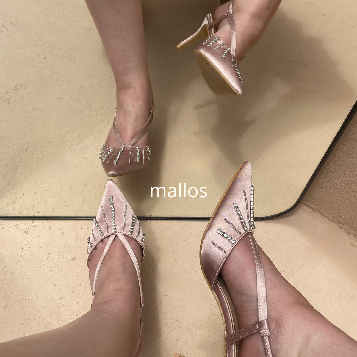 Escarpin ouvert - Champagne