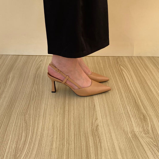 Escarpin ouvert - Beige
