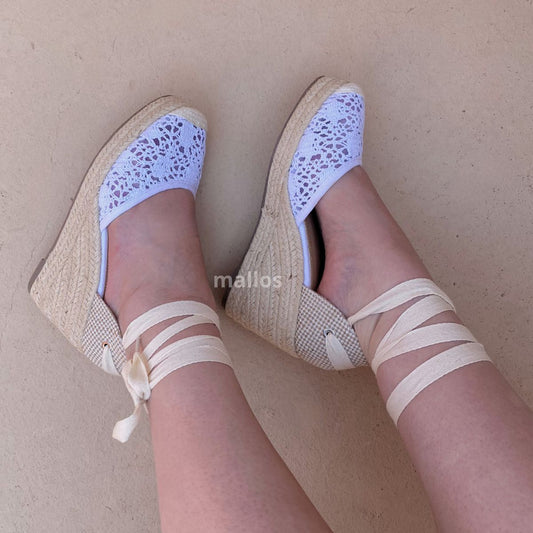 espadrille blanche . espadrille talon . espadrille femme . chaussure femme . chaussure pour femme . chaussure france . espadrille france