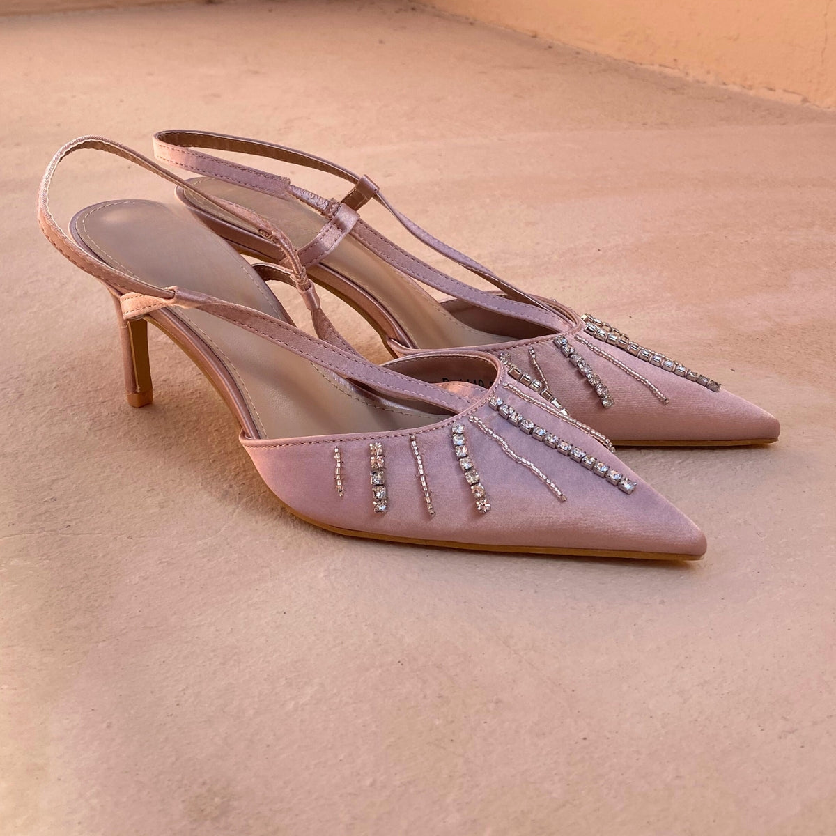 Escarpin ouvert - Champagne