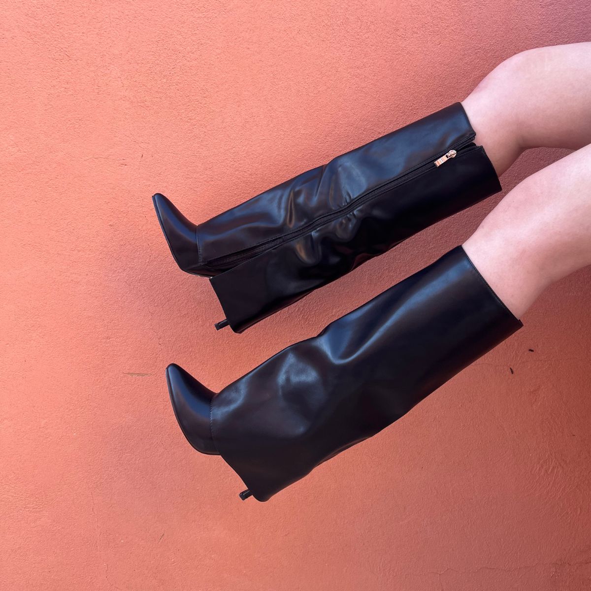 Bottes à talons aiguilles  - Noir