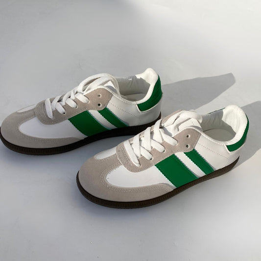 Basket plate Blanc et vert