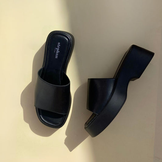 Sandales plateforme - Noir