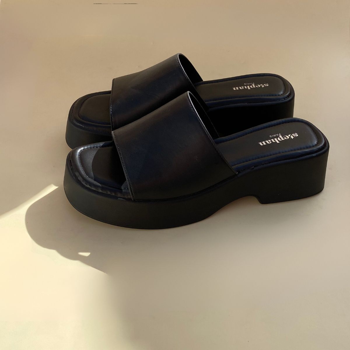 Sandales plateforme - Noir