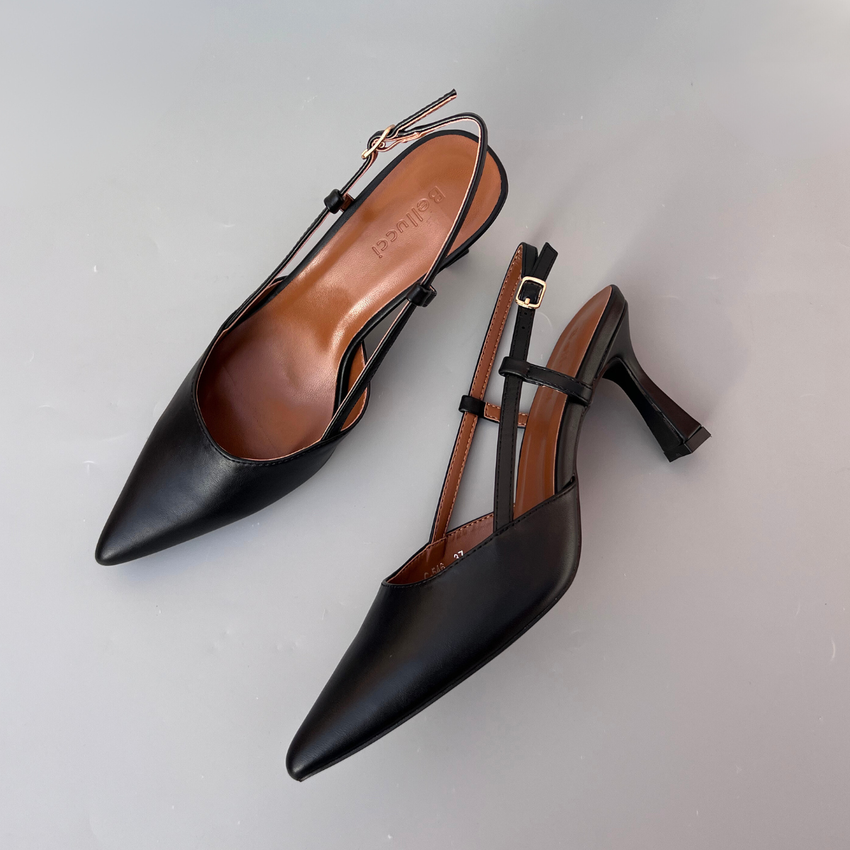 Escarpin ouvert - Noir