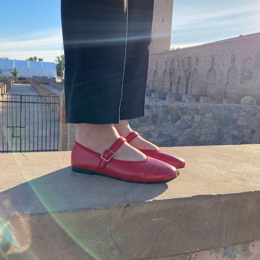 Ballerines rouge