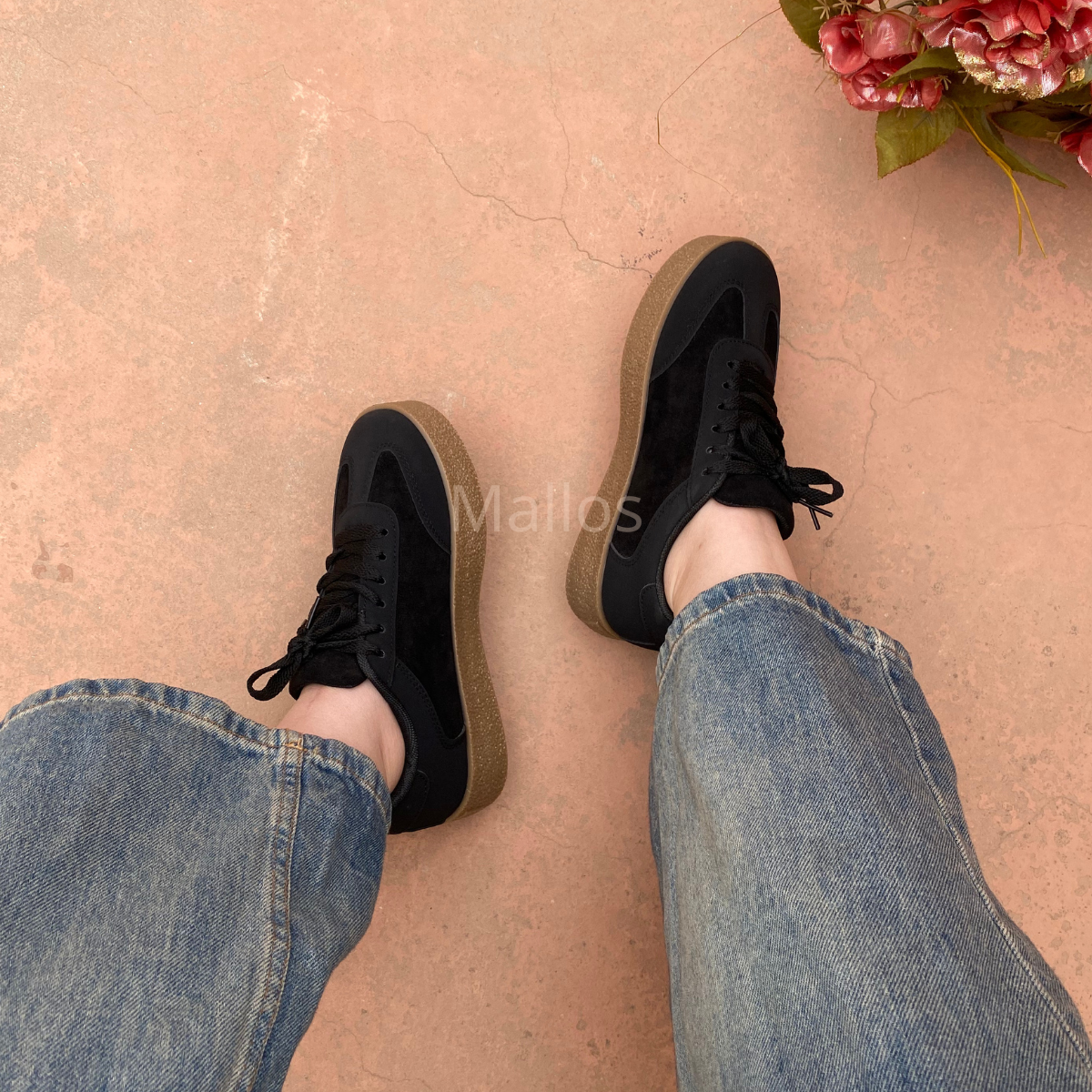 Basket noir ; basket pour femme ; basket chique ; basket confortable 